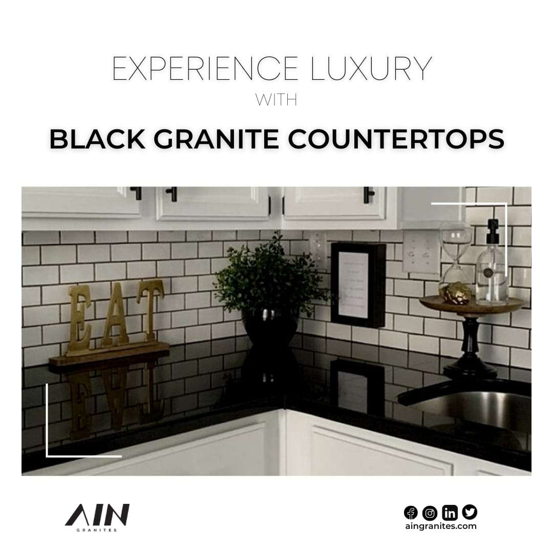 Experience Luxury with Black Granite Countertops