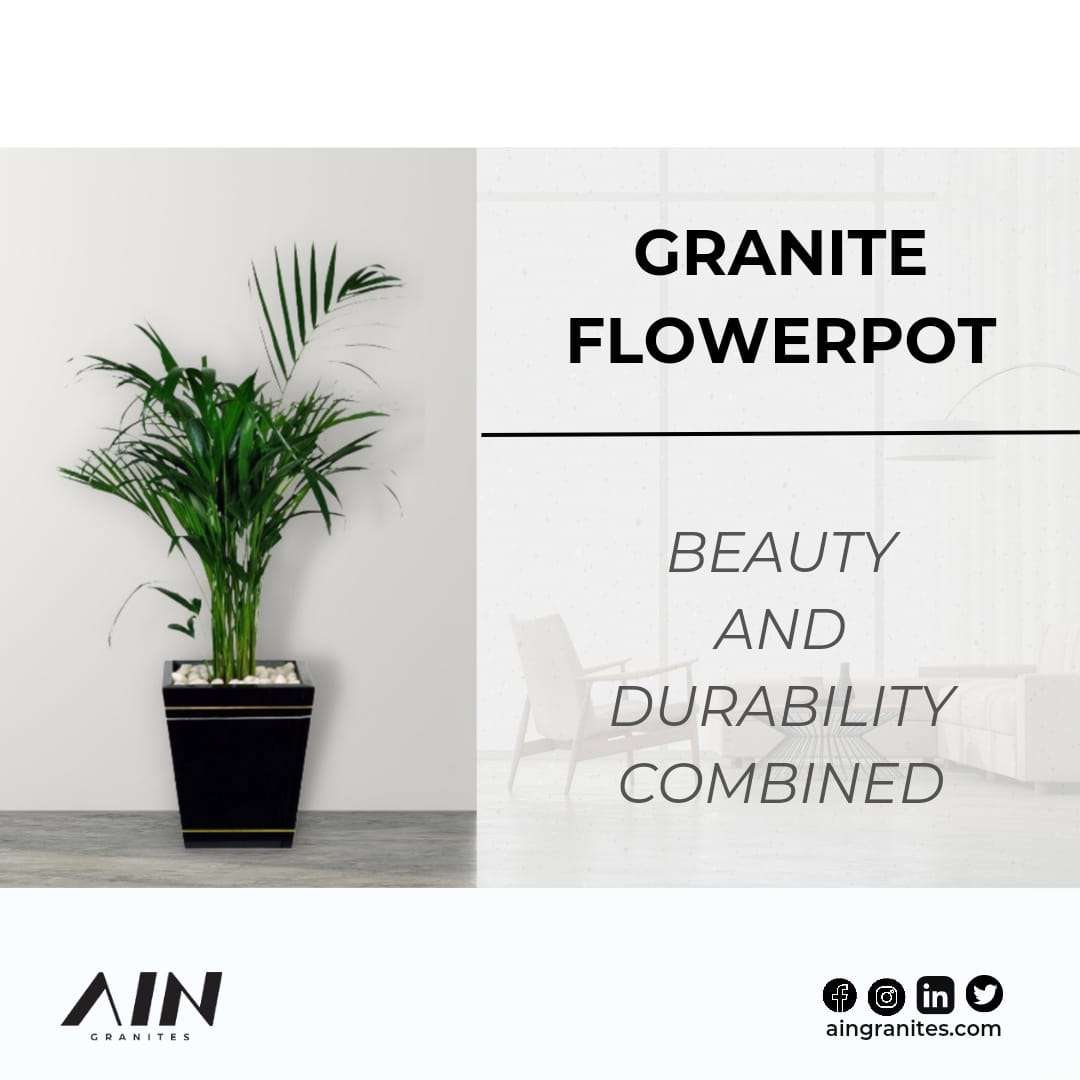 Granite Flower Pot; Beauty and Durability Combined