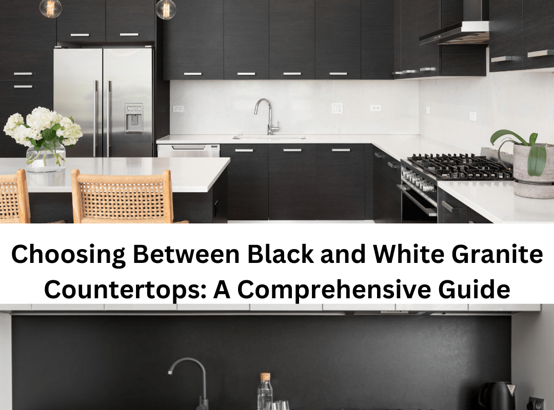 black and white granite