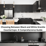 black and white granite