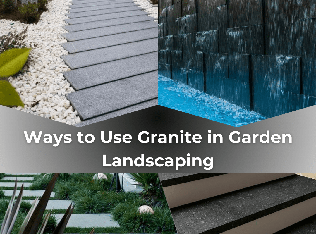 Granite in garden