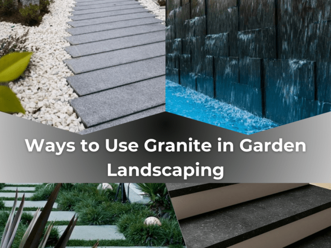 Granite in garden