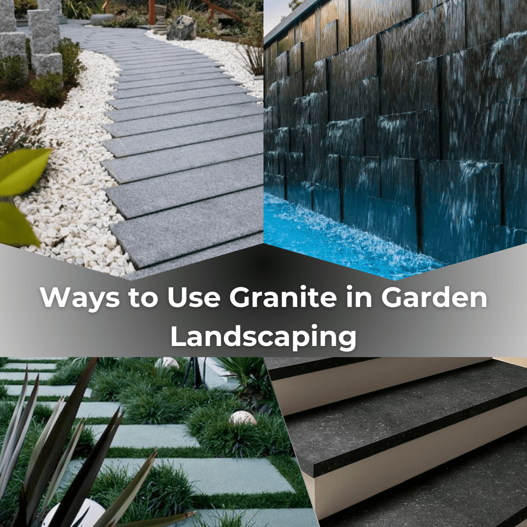 Granite in garden